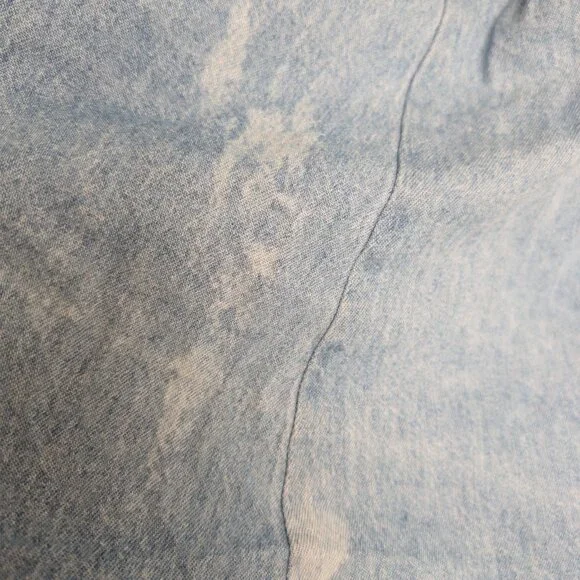 Vintage Midi Denim Dress with full button front with bead detail at neckline - Picture 10 of 10